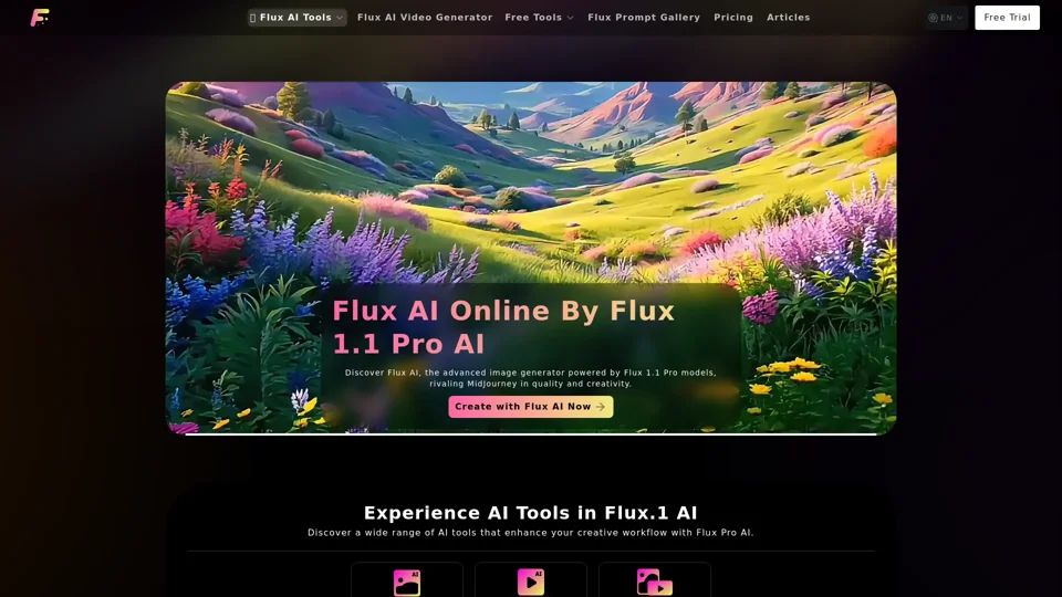 Flux AI Online - Free Online Flux 1.1 Pro AI Image Generator